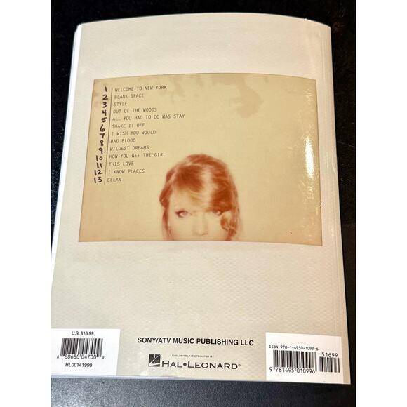 Taylor Swift 1989 Songbook Piano Vocal Guitar Chords Hal Leonard Sheet Music - Picture 10 of 10